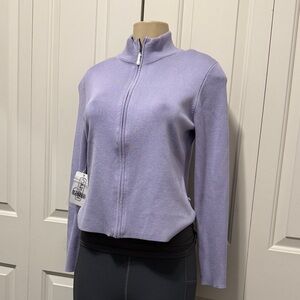 CARLISLE Jasmine Lilac Silk Blend Top